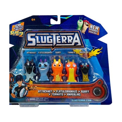 5-Pack Mini Collectible Slugs: Attacknet, Flatulorhinkus, Burpy, Tormato & Amperling