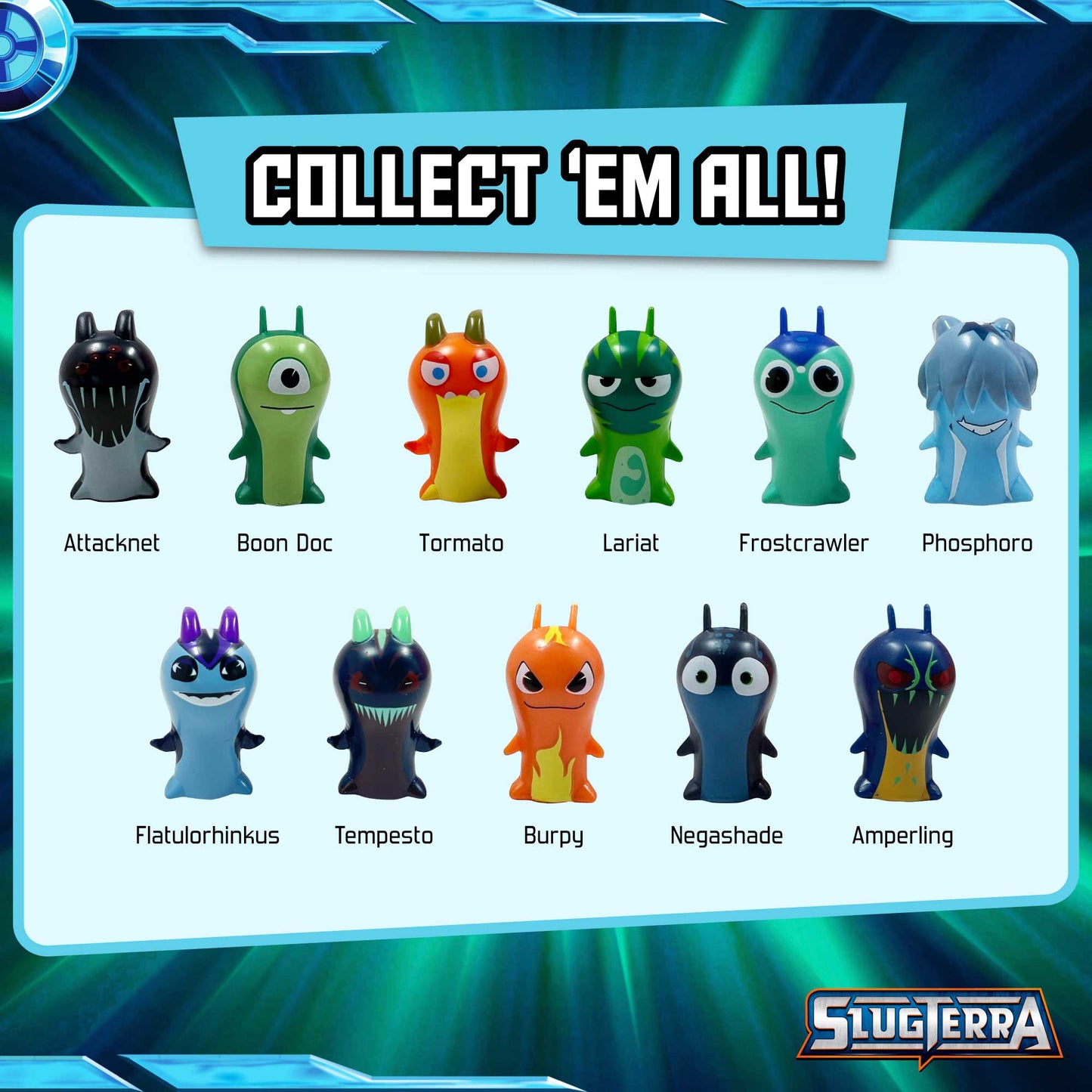 2-Pack Mini Collectible Slugs: Burpy & Negashade